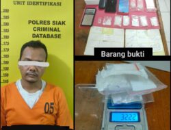 Miliki 7 Paket diduga Narkotika Jenis Shabu, Seorang Pria Diamankan Tim Opsnal Satres Narkoba Polres Siak